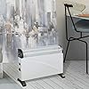 convector 2000w blanco y negro 39 x 53 cm, convector 3 potencias regulables, con protección sobrecalentamientos