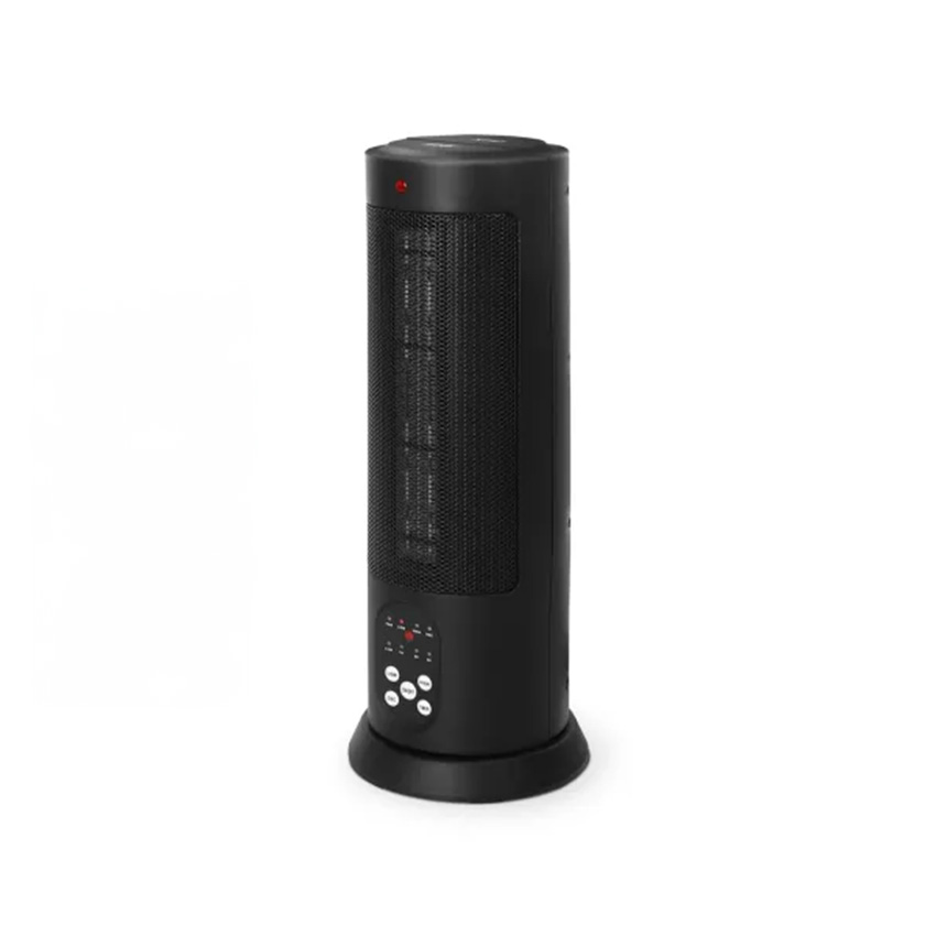 calentador eléctrico de mesa 1500W, ajustable, portátil, ideal para calefacción rápida en espacios pequeños y confort térmico.