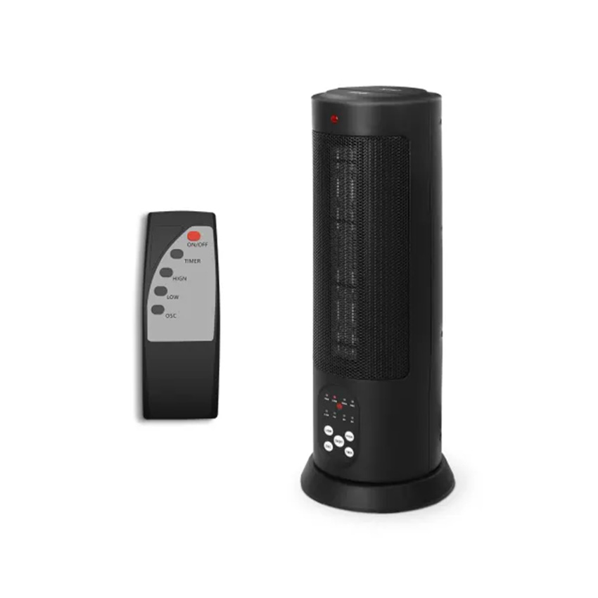 calentador eléctrico de mesa 1500W, ajustable, portátil, ideal para calefacción rápida en espacios pequeños y confort térmico.
