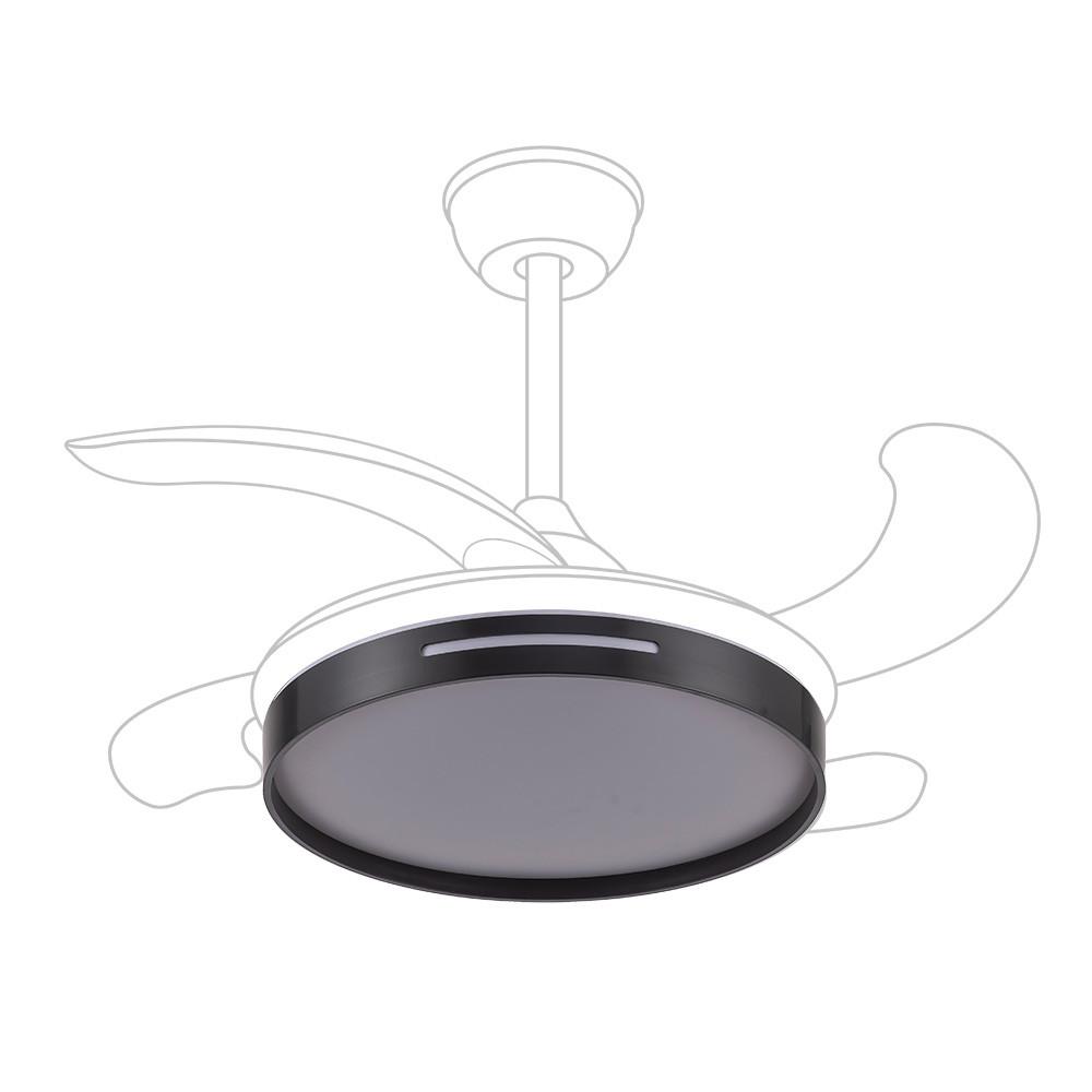 difusor Ventilador Negro, diseño moderno, función de aromaterapia, ideal para ambientar espacios y mejorar la calidad del aire.